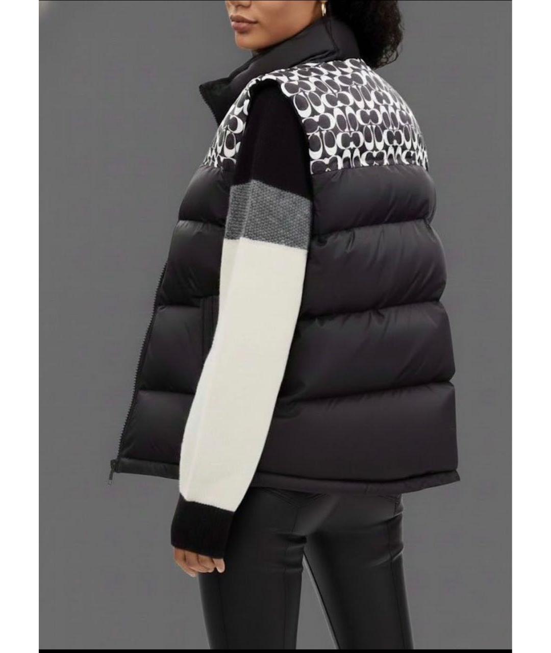 COACH Черный жилет, фото 5