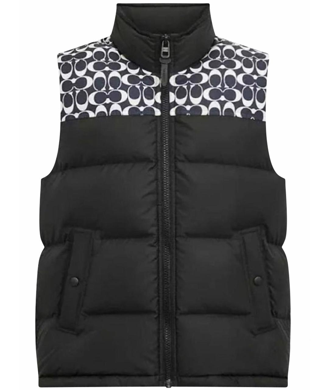 COACH Черный жилет, фото 1