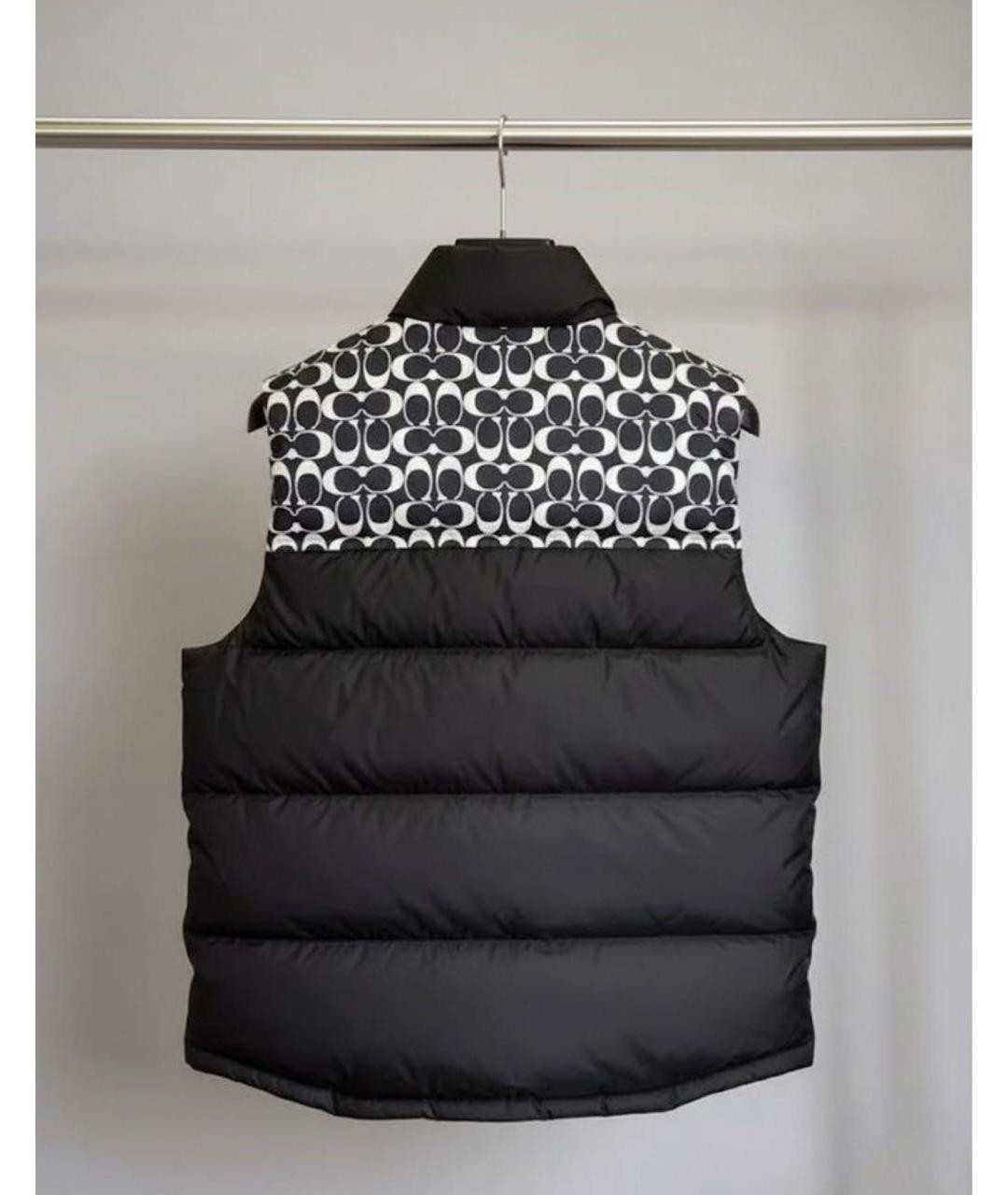 COACH Черный жилет, фото 4