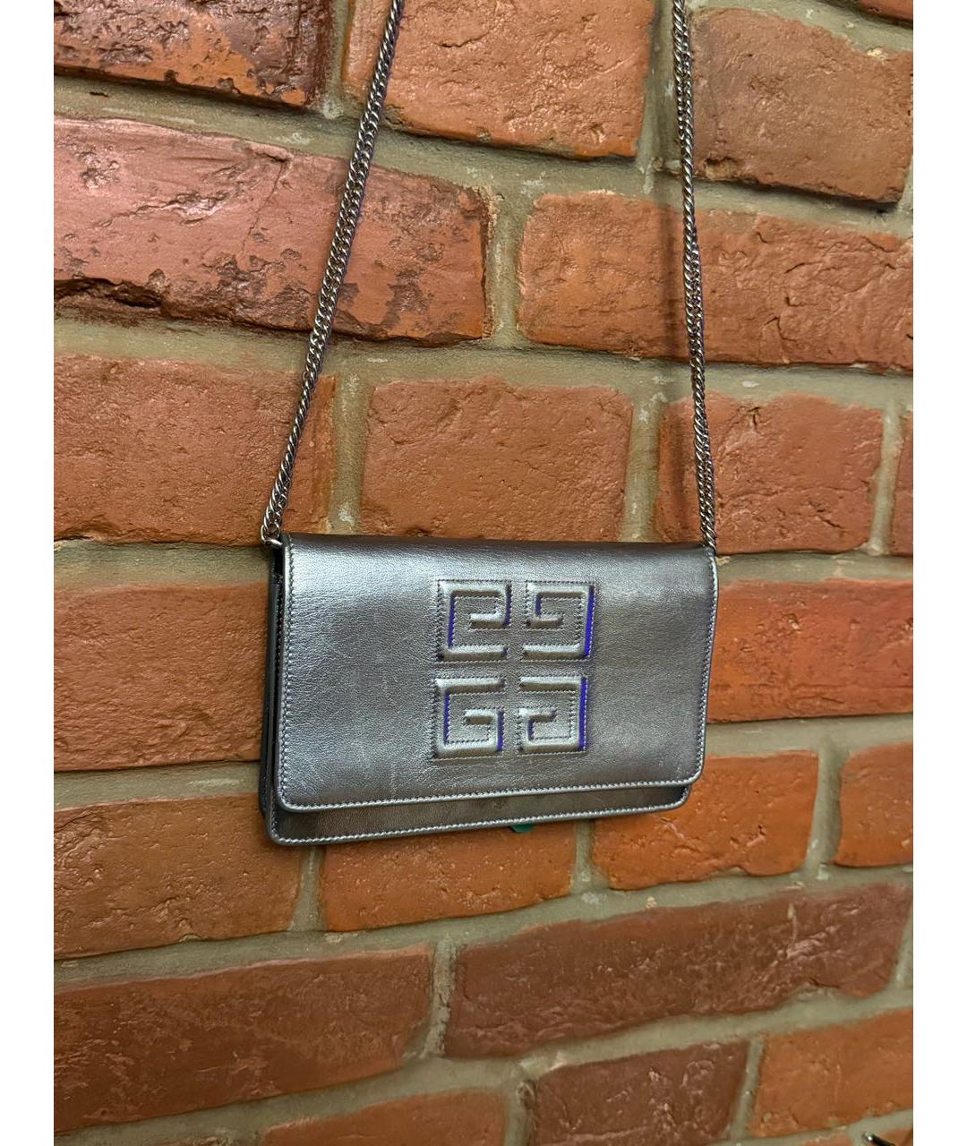 GIVENCHY Серебряная сумка через плечо, фото 2