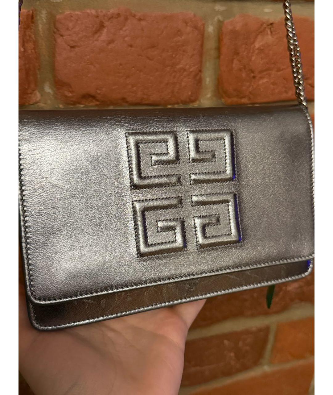 GIVENCHY Серебряная сумка через плечо, фото 3