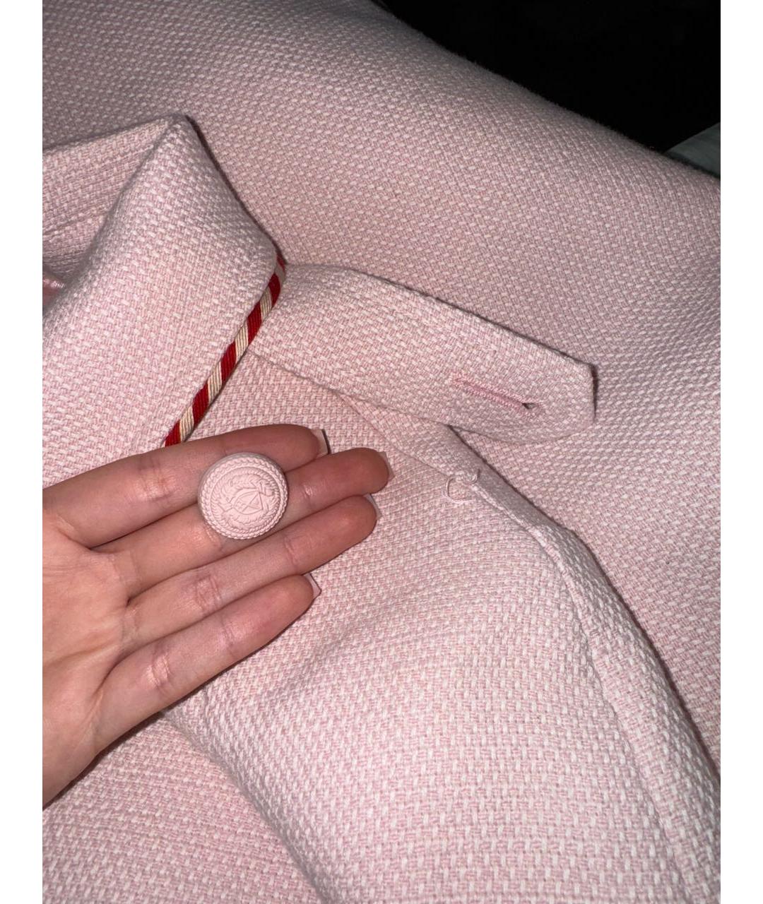 Tara Jarmon Розовый хлопковый жакет/пиджак, фото 4