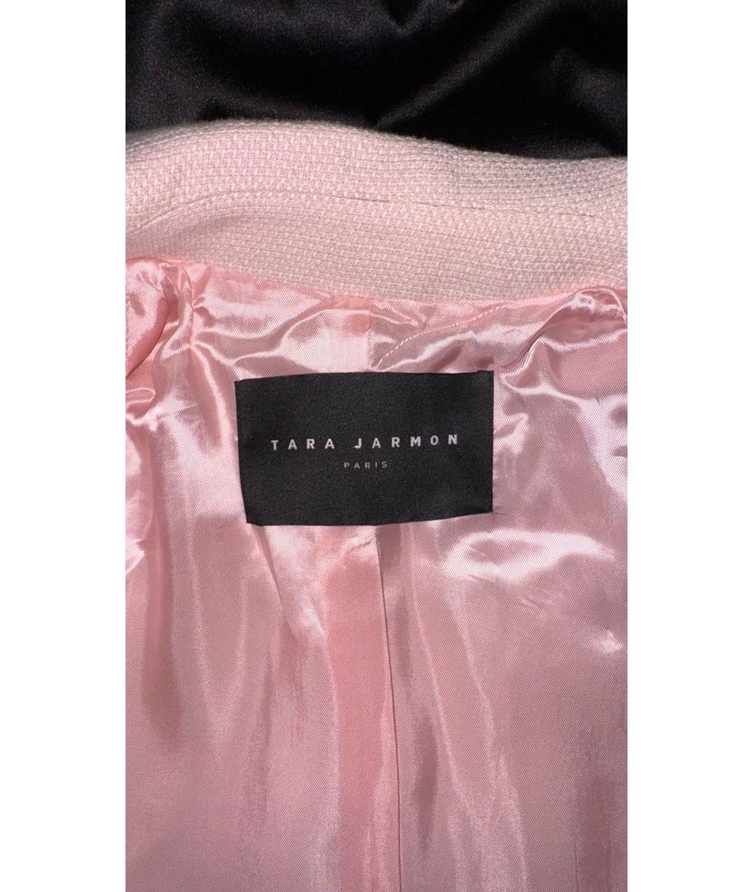 Tara Jarmon Розовый хлопковый жакет/пиджак, фото 3