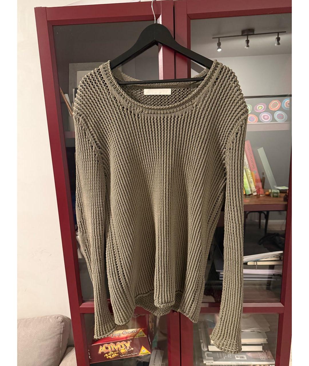 DION LEE Хаки хлопковый джемпер / свитер, фото 7