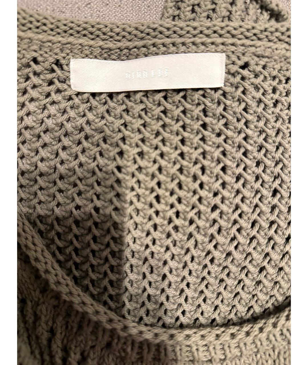 DION LEE Хаки хлопковый джемпер / свитер, фото 2