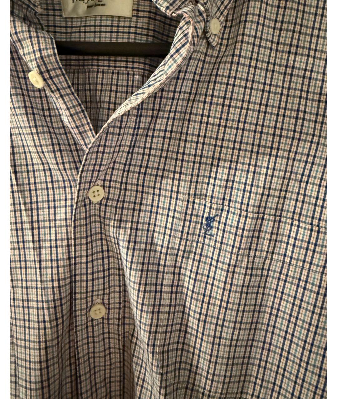 SAINT LAURENT Мульти хлопко-полиэстеровая кэжуал рубашка, фото 4