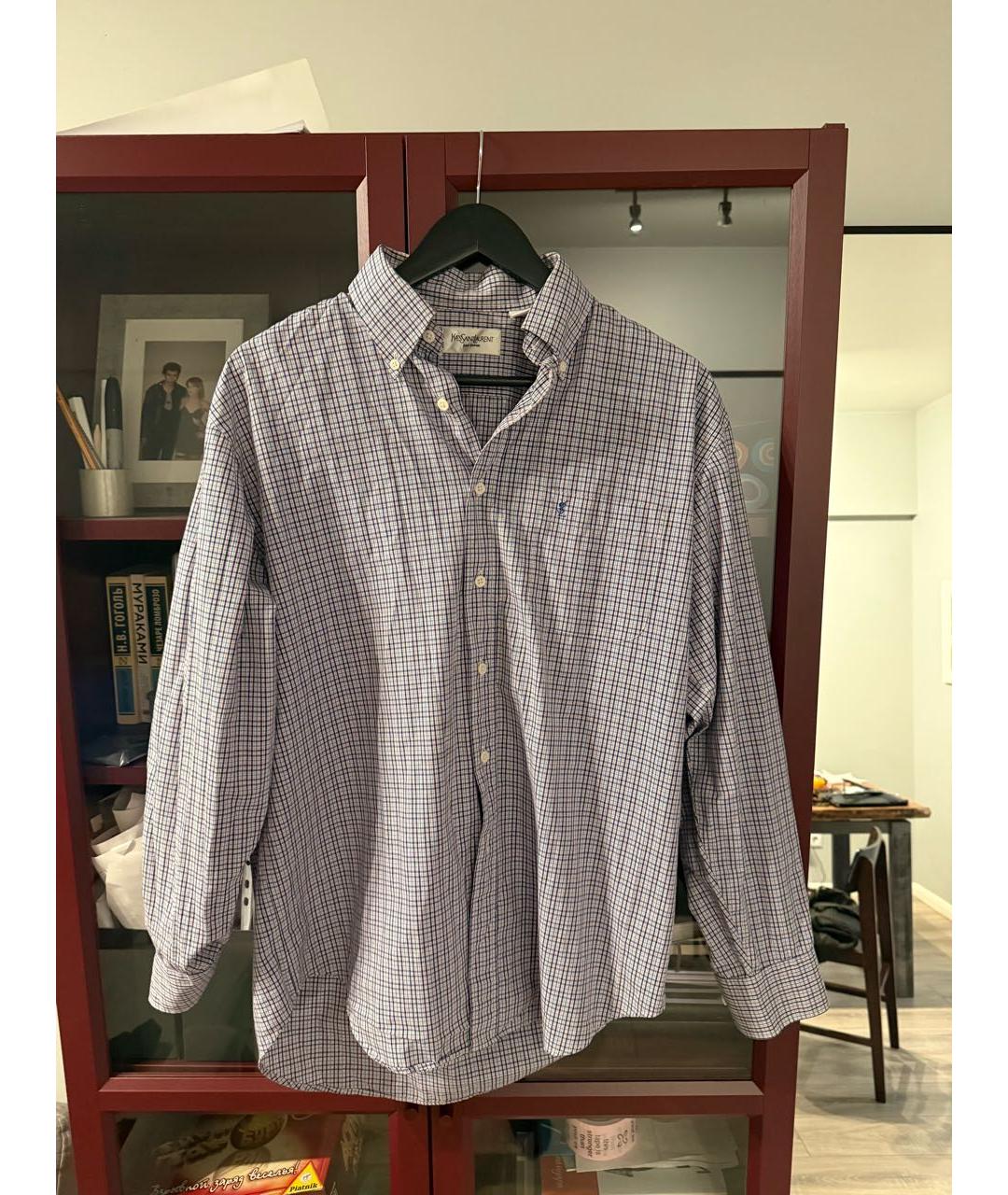 SAINT LAURENT Мульти хлопко-полиэстеровая кэжуал рубашка, фото 6