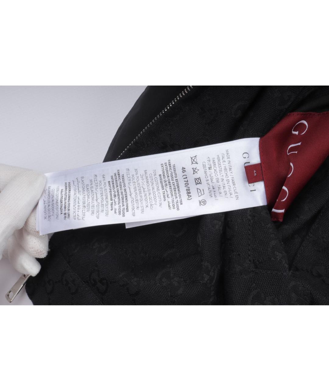 GUCCI Черная хлопковая куртка, фото 8