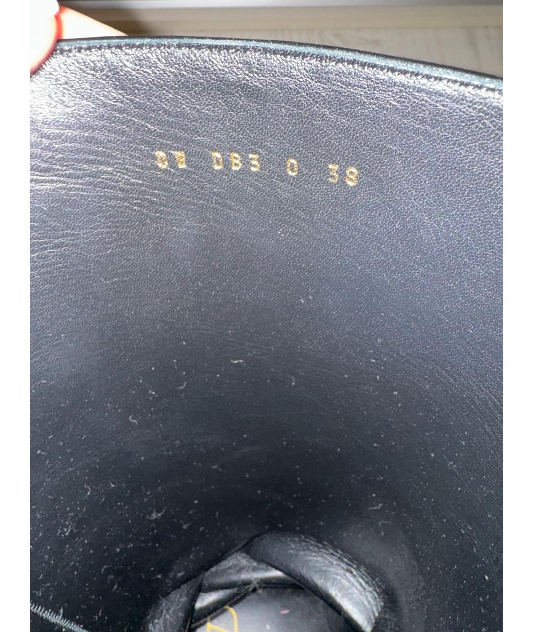 VALENTINO Черные кожаные сапоги, фото 6