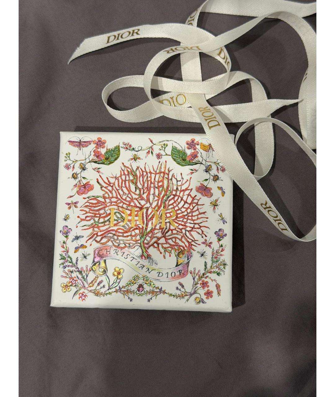 CHRISTIAN DIOR Золотые металлические серьги, фото 3