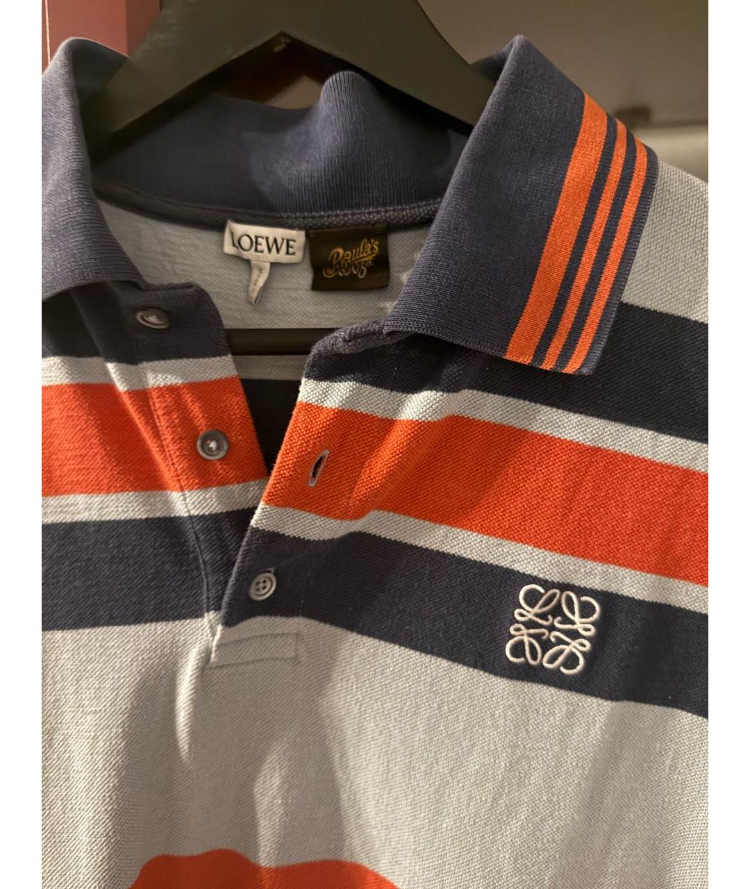 LOEWE Мульти хлопковое поло с коротким рукавом, фото 2
