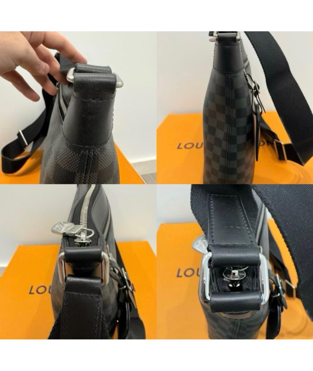 LOUIS VUITTON Черная сумка на плечо, фото 7