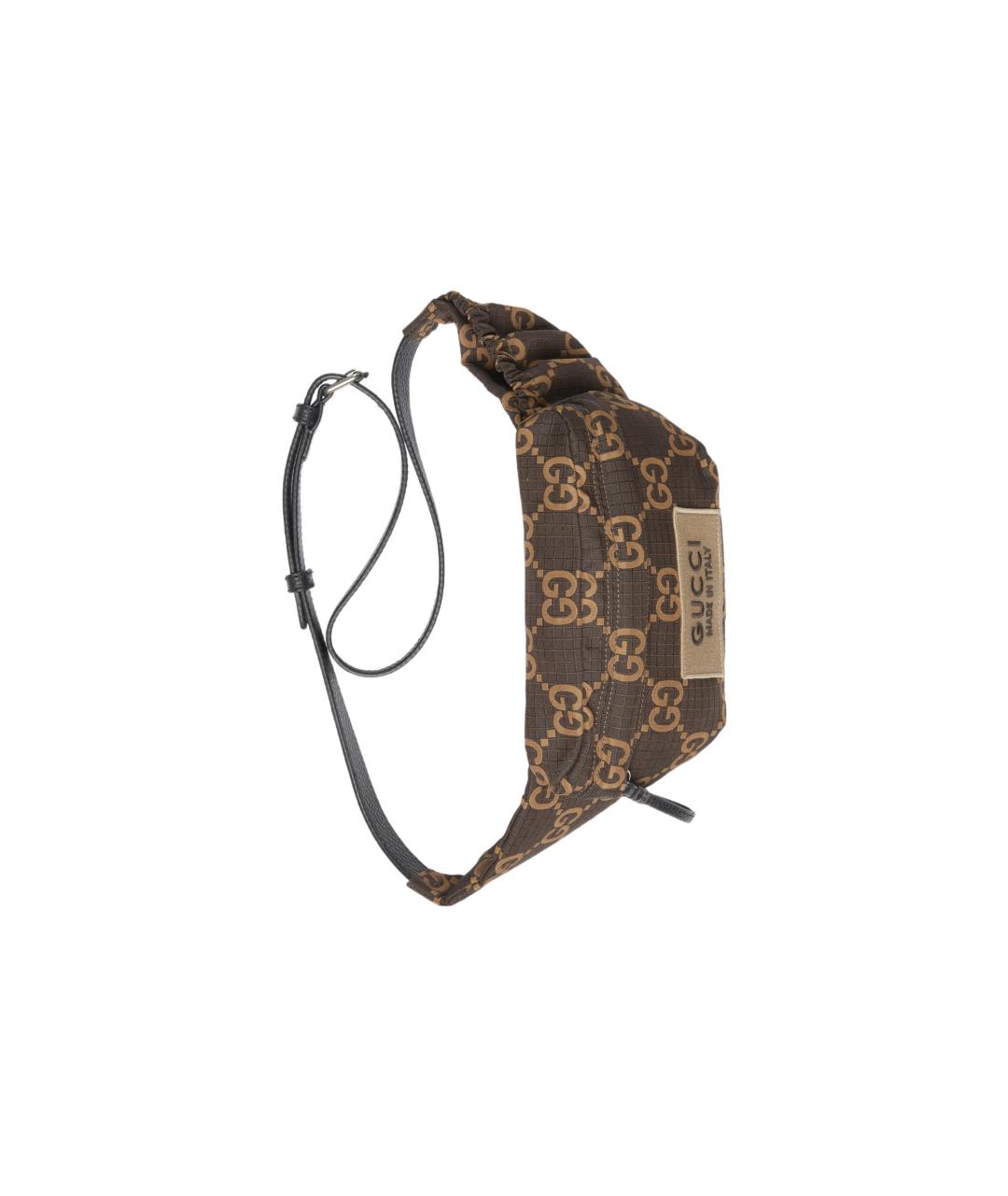 GUCCI Коричневая поясная сумка, фото 5