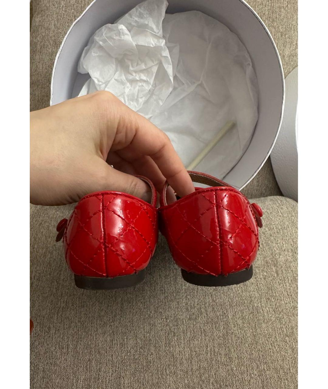 Age Of Innocence Красные балетки и туфли из лакированной кожи, фото 3