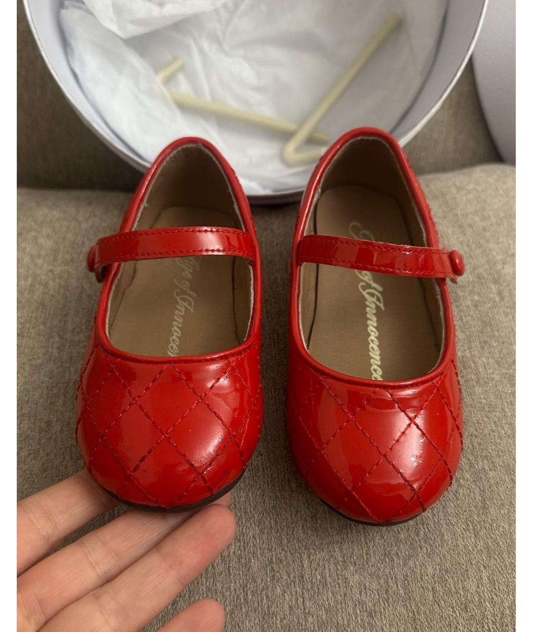 Age Of Innocence Красные балетки и туфли из лакированной кожи, фото 2