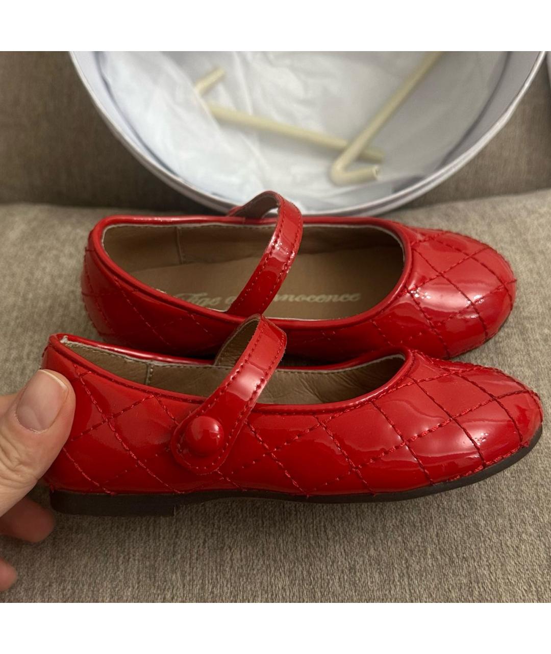 Age Of Innocence Красные балетки и туфли из лакированной кожи, фото 5