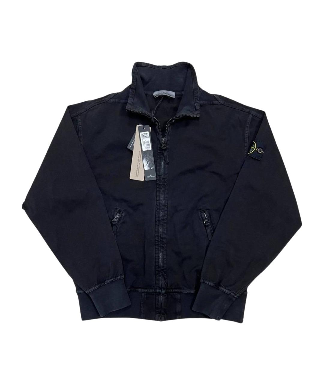 STONE ISLAND Черная хлопковая куртка, фото 1