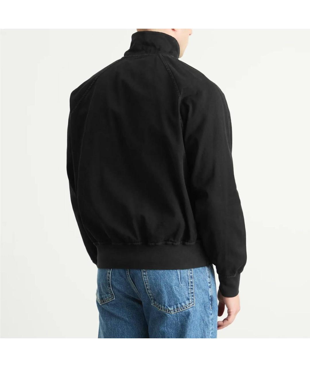 STONE ISLAND Черная хлопковая куртка, фото 7