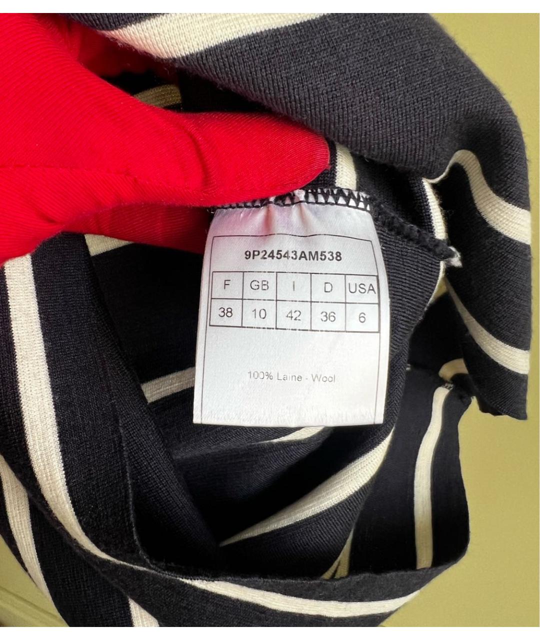 CHRISTIAN DIOR Темно-синий шерстяной джемпер / свитер, фото 6