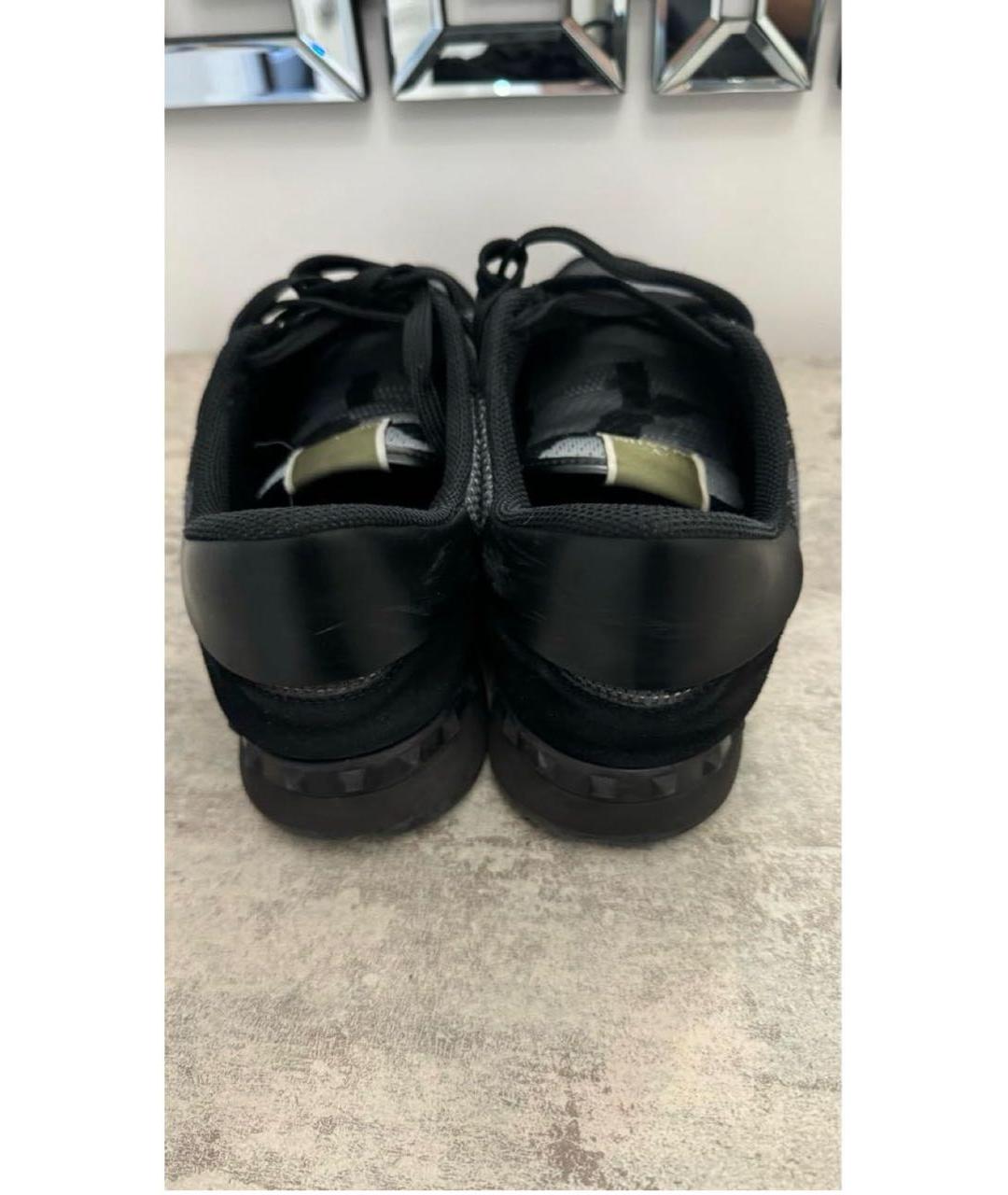 VALENTINO Черные низкие кроссовки / кеды, фото 3