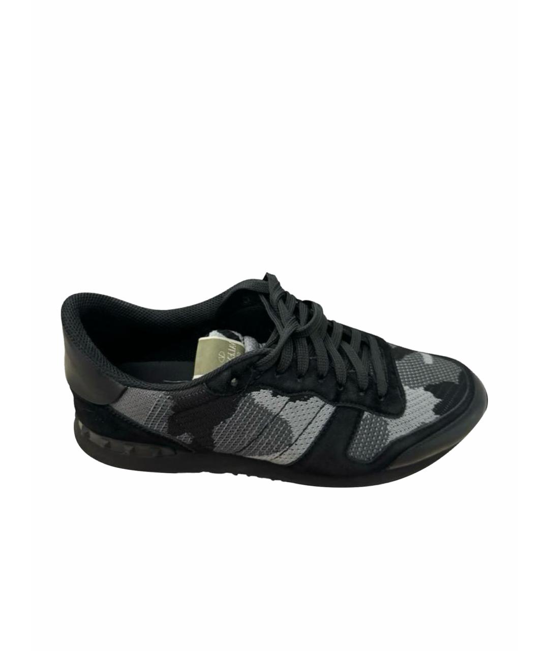 VALENTINO Черные низкие кроссовки / кеды, фото 1