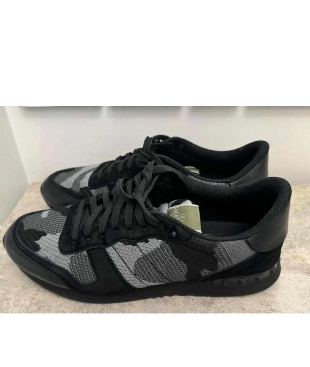 VALENTINO Черные низкие кроссовки / кеды, фото 6