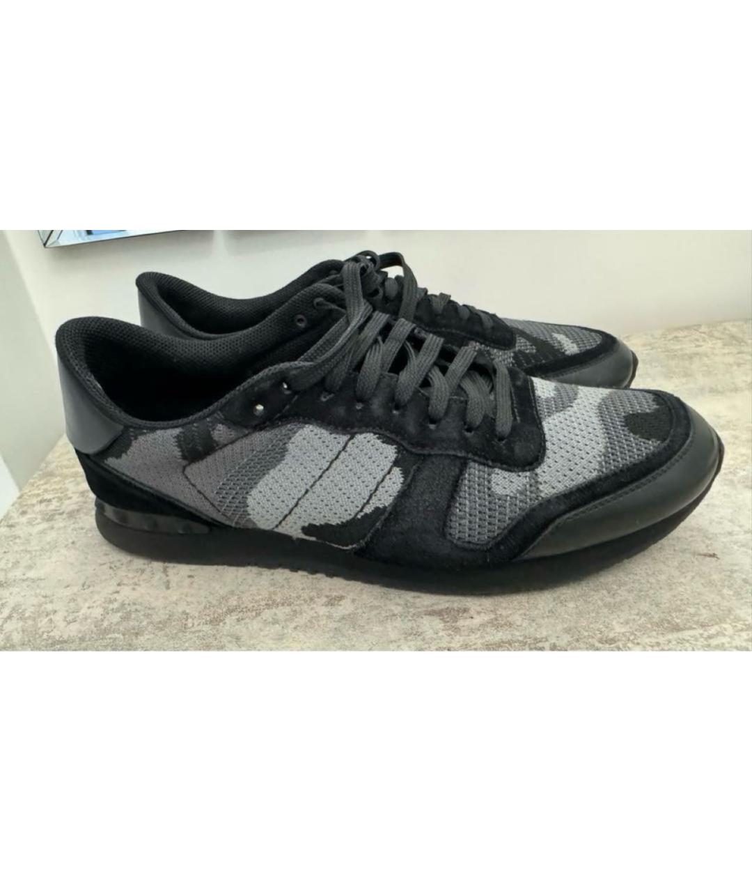 VALENTINO Черные низкие кроссовки / кеды, фото 2