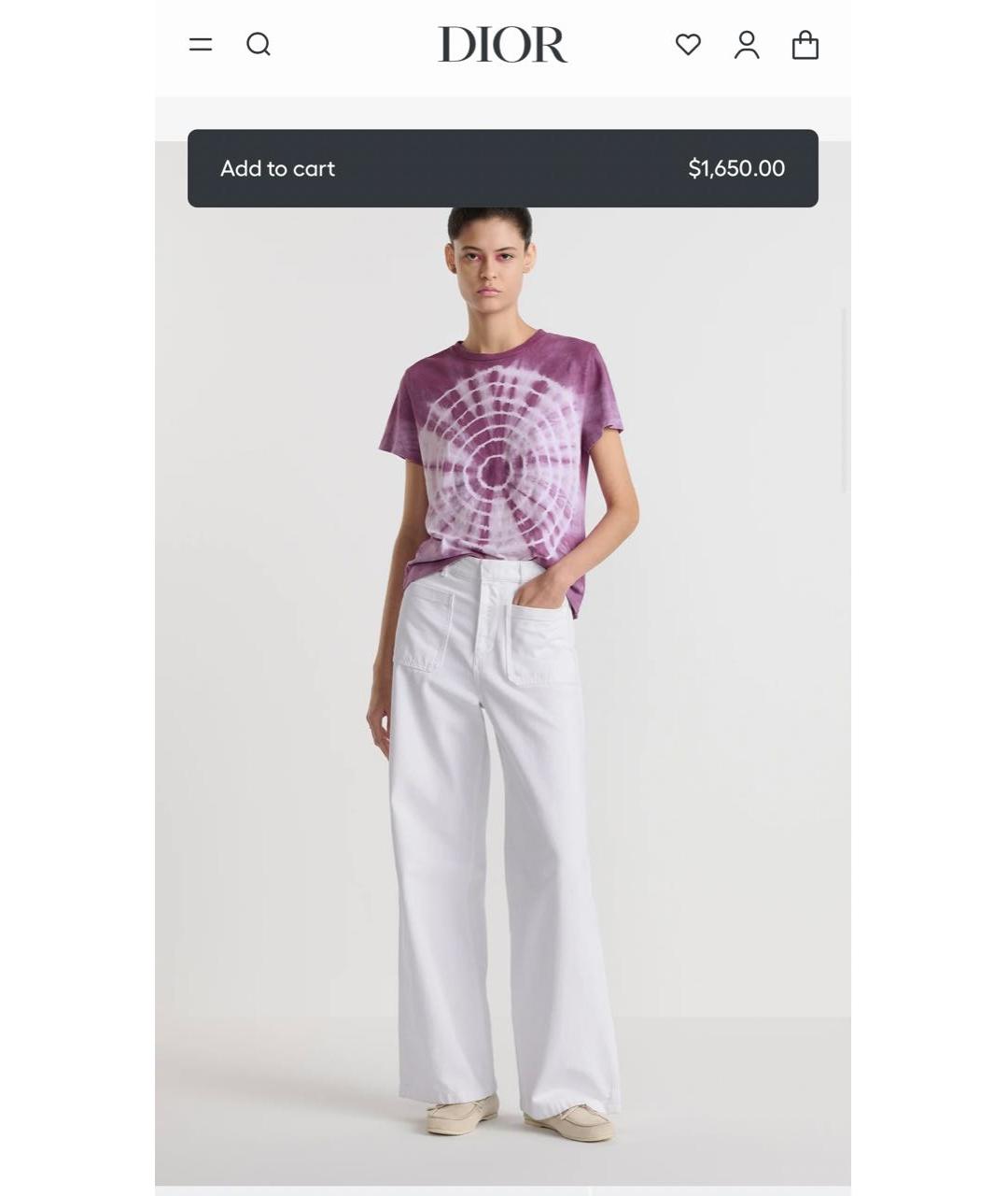 CHRISTIAN DIOR Белые хлопковые джинсы клеш, фото 2