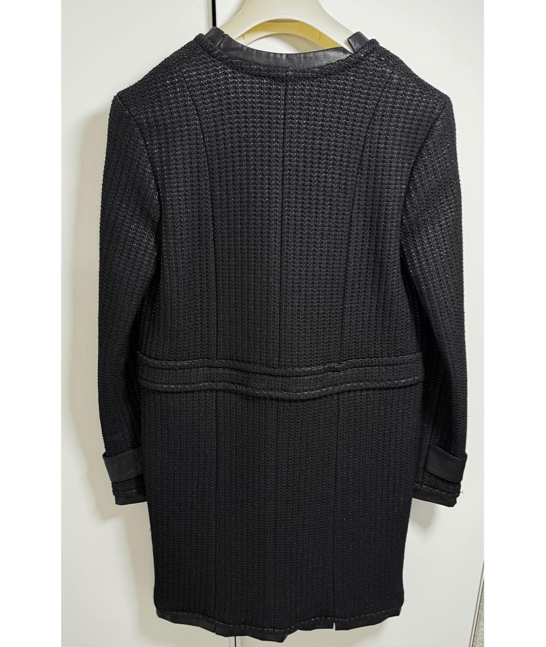 LOUIS VUITTON Черное шерстяное пальто, фото 2