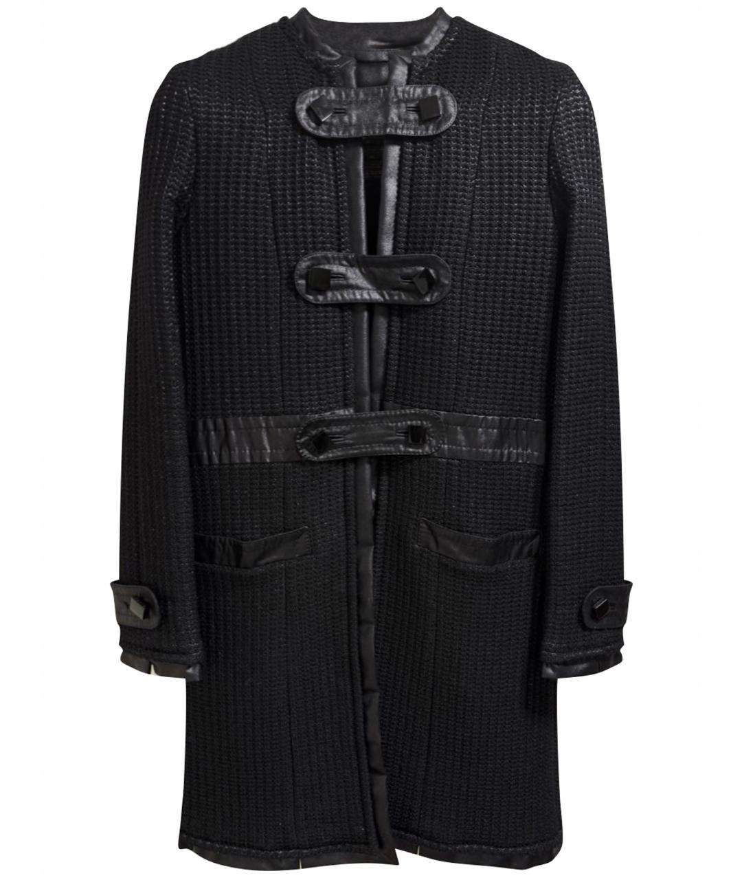 LOUIS VUITTON Черное шерстяное пальто, фото 1