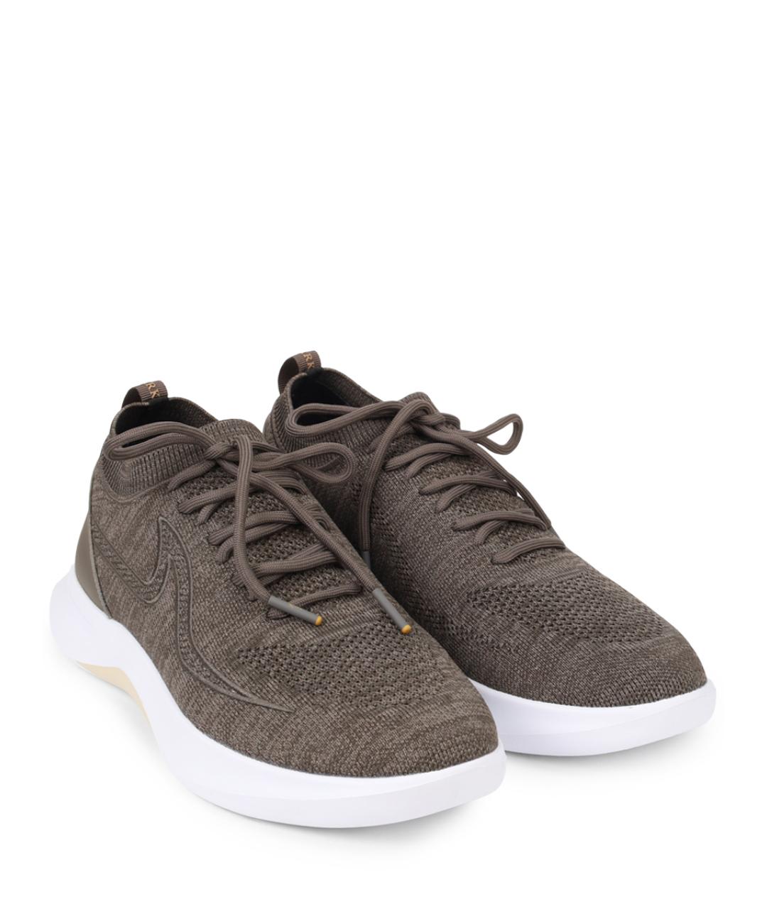 PAUL & SHARK Коричневые текстильные высокие кроссовки / кеды, фото 2