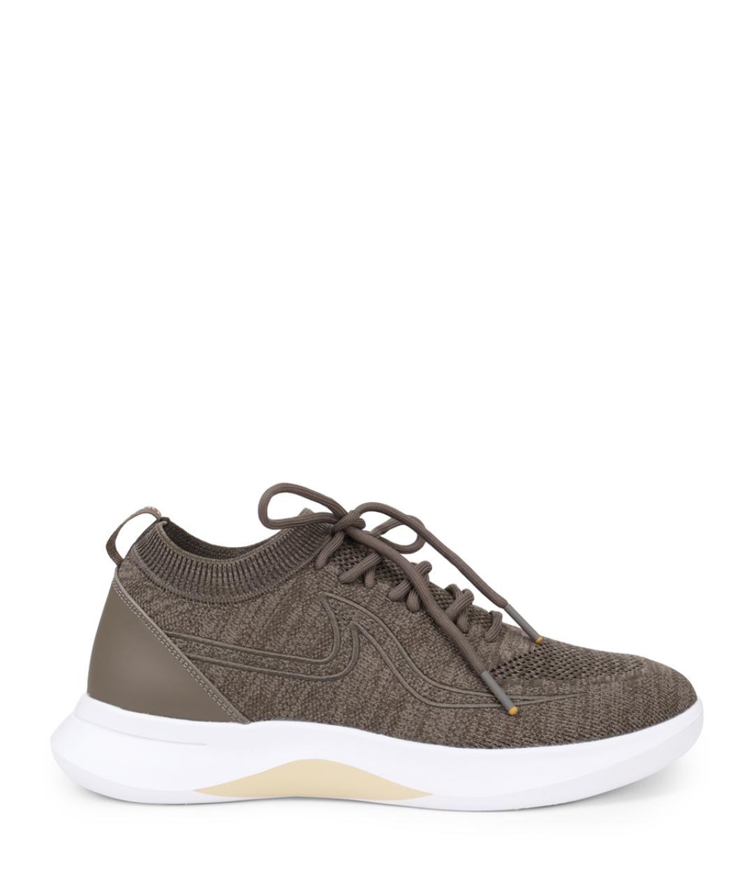 PAUL & SHARK Коричневые текстильные высокие кроссовки / кеды, фото 1