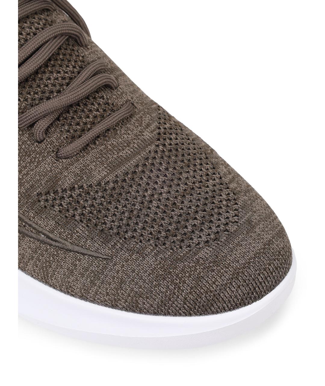 PAUL & SHARK Коричневые текстильные высокие кроссовки / кеды, фото 5