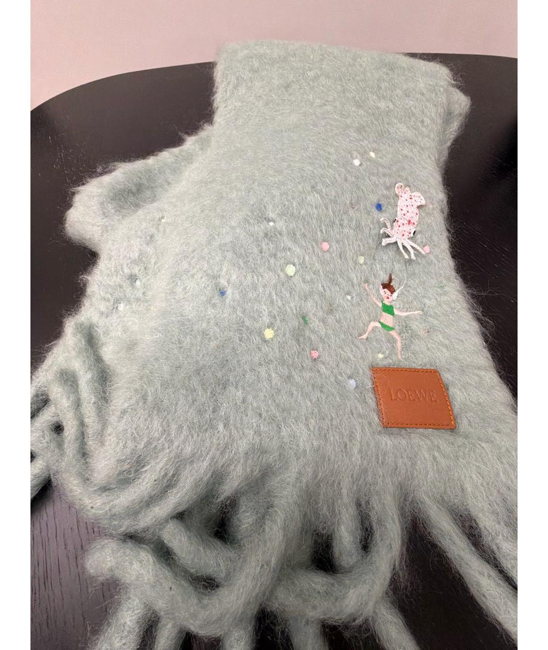 LOEWE Кашемировый шарф, фото 5