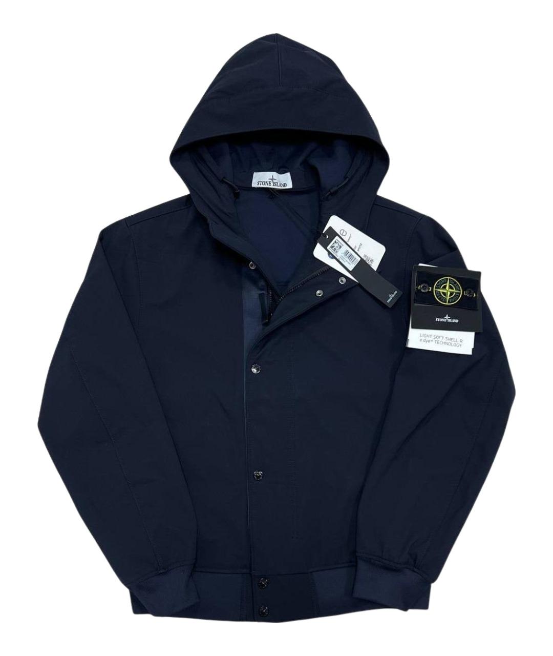 STONE ISLAND Темно-синяя куртка, фото 1