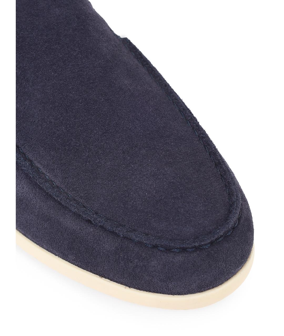 PAUL & SHARK Синие замшевые лоферы, фото 5