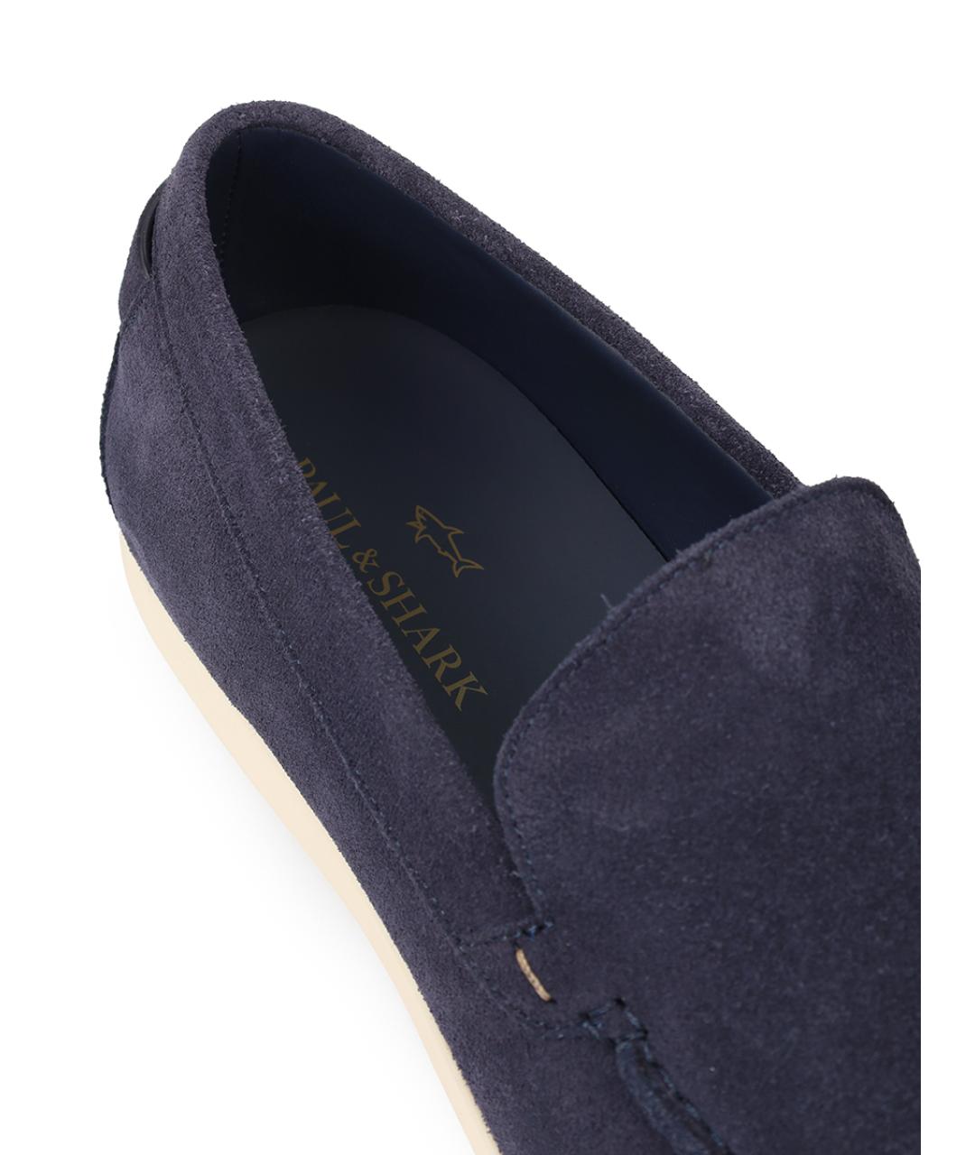 PAUL & SHARK Синие замшевые лоферы, фото 6