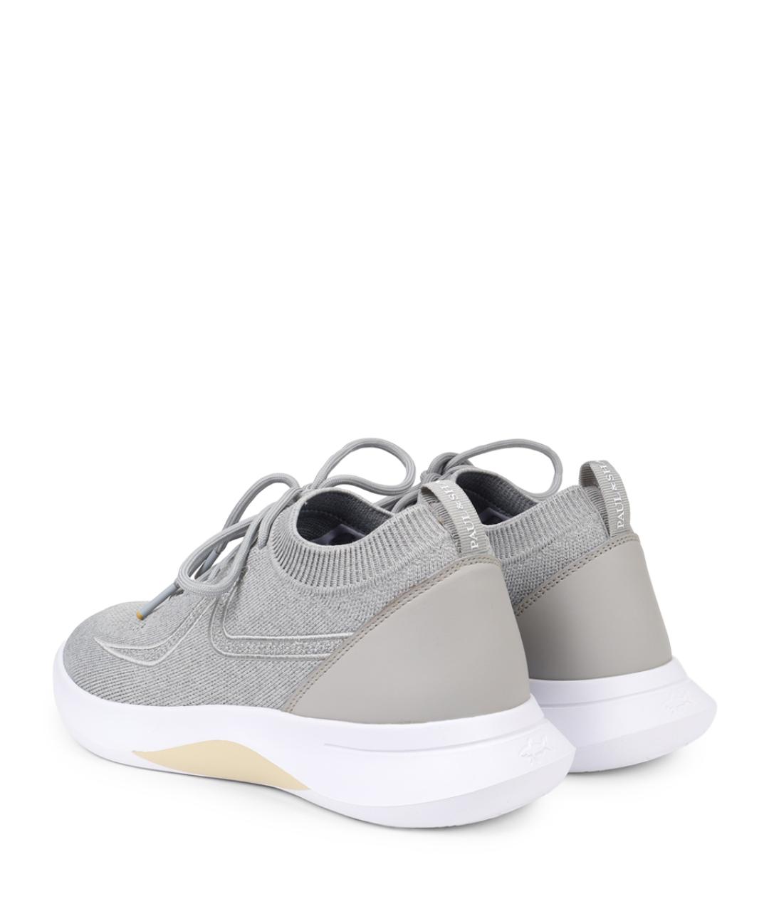 PAUL & SHARK Серые текстильные слипоны, фото 4