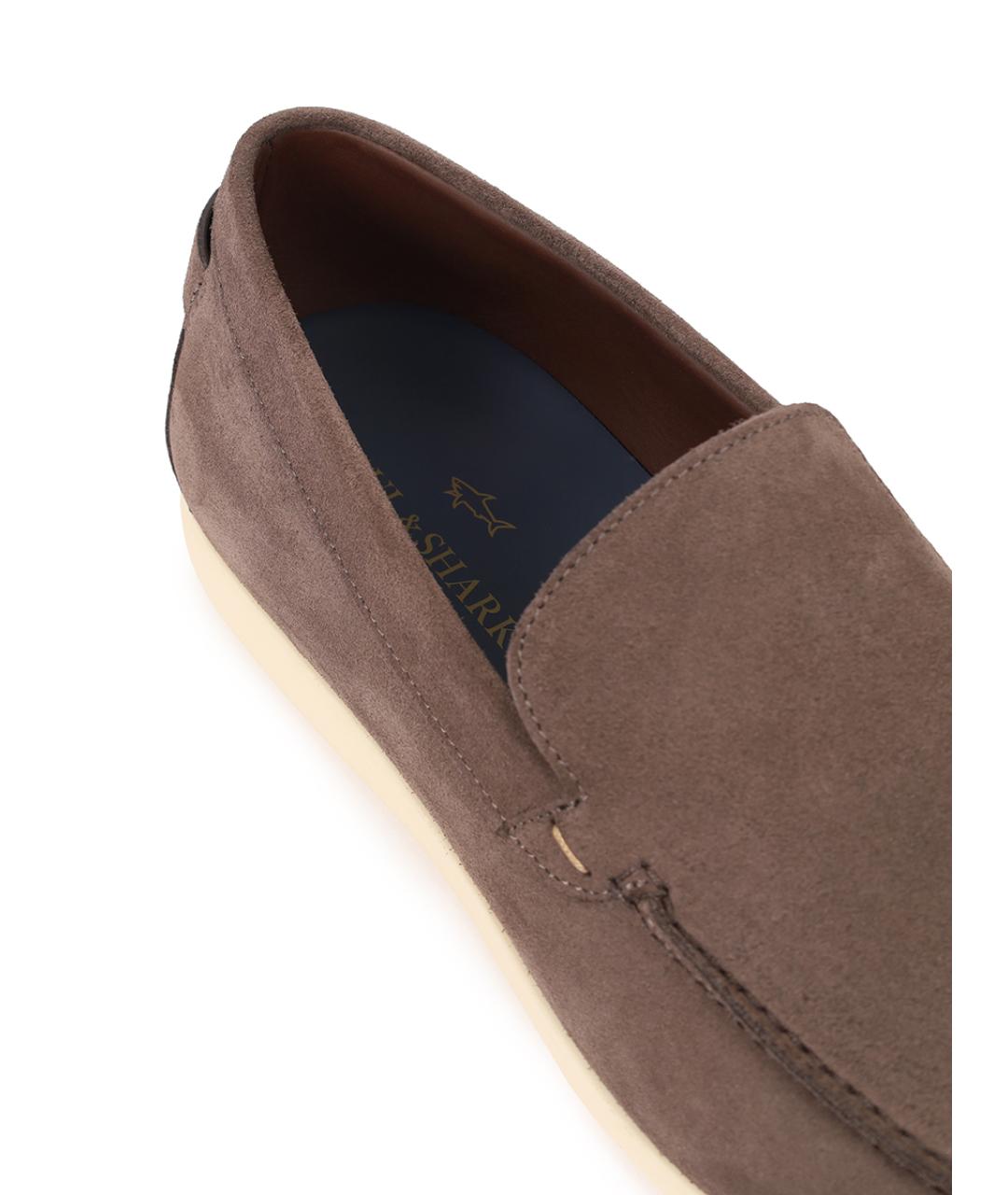 PAUL & SHARK Коричневые замшевые лоферы, фото 6