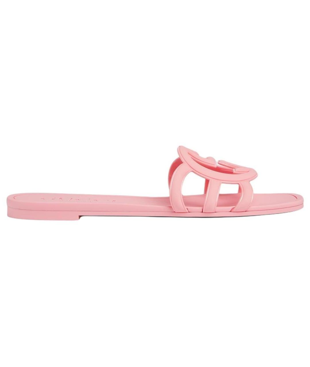 GUCCI Розовые шлепанцы, фото 1