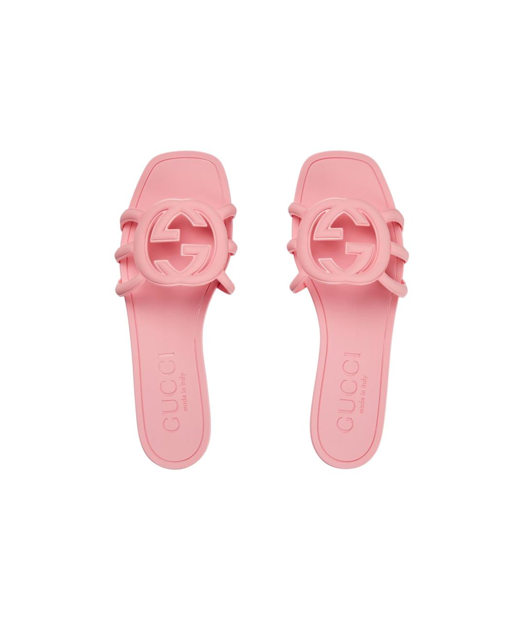 GUCCI Розовые шлепанцы, фото 3