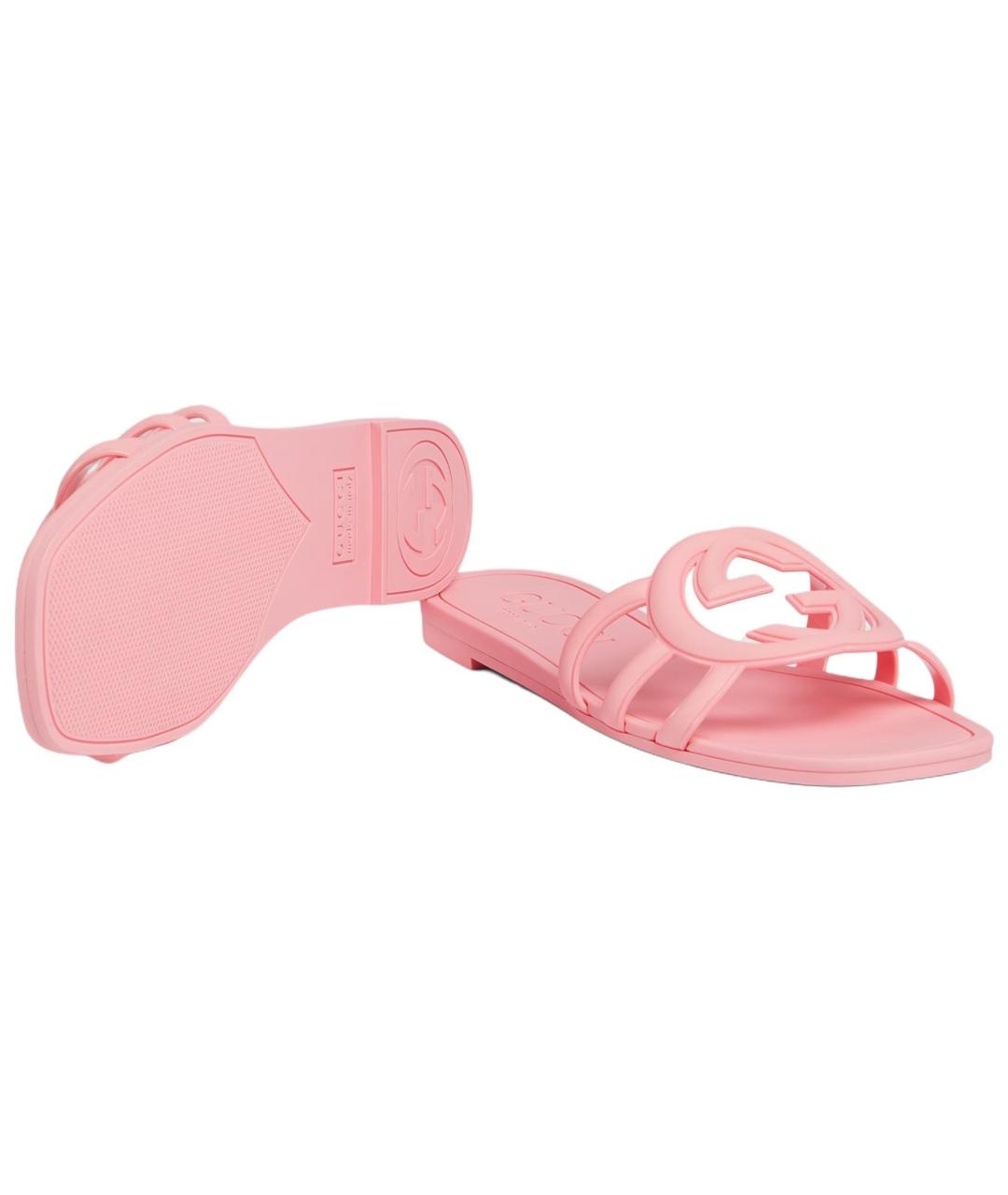 GUCCI Розовые шлепанцы, фото 5