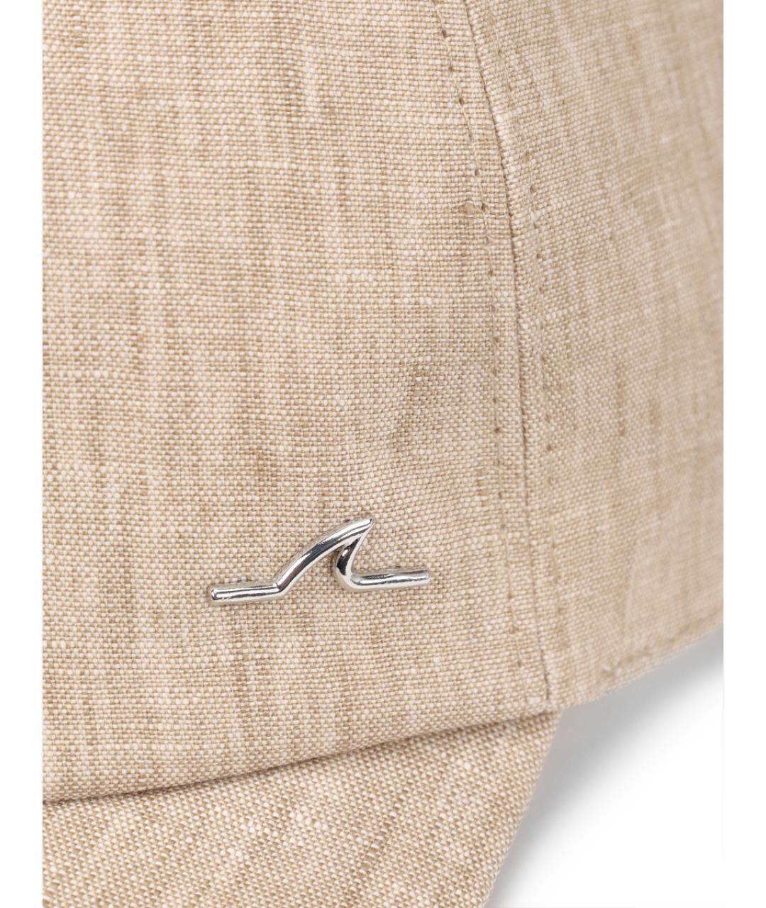 PAUL & SHARK Бежевая льняная кепка/бейсболка, фото 3