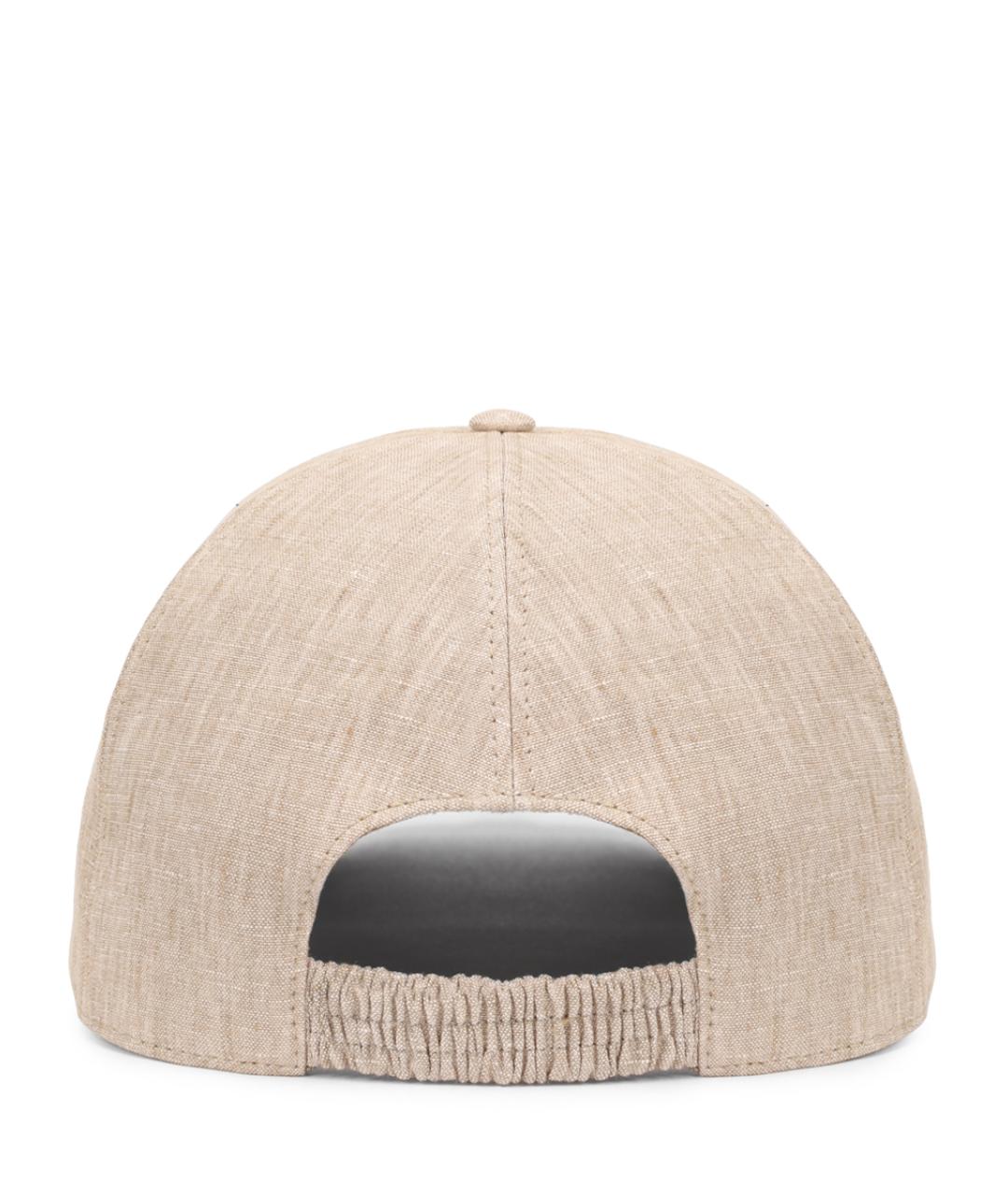 PAUL & SHARK Бежевая льняная кепка/бейсболка, фото 2
