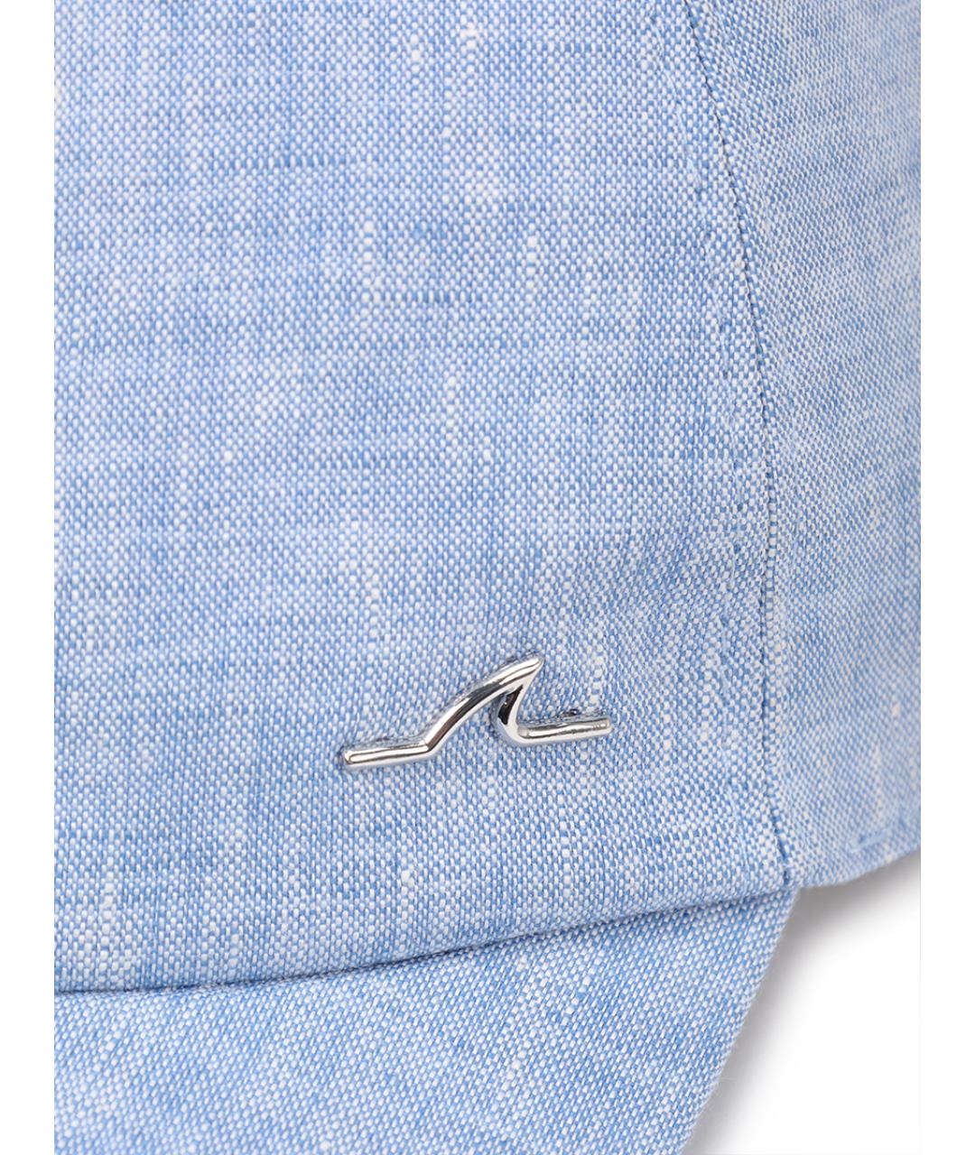 PAUL & SHARK Голубая льняная кепка/бейсболка, фото 3