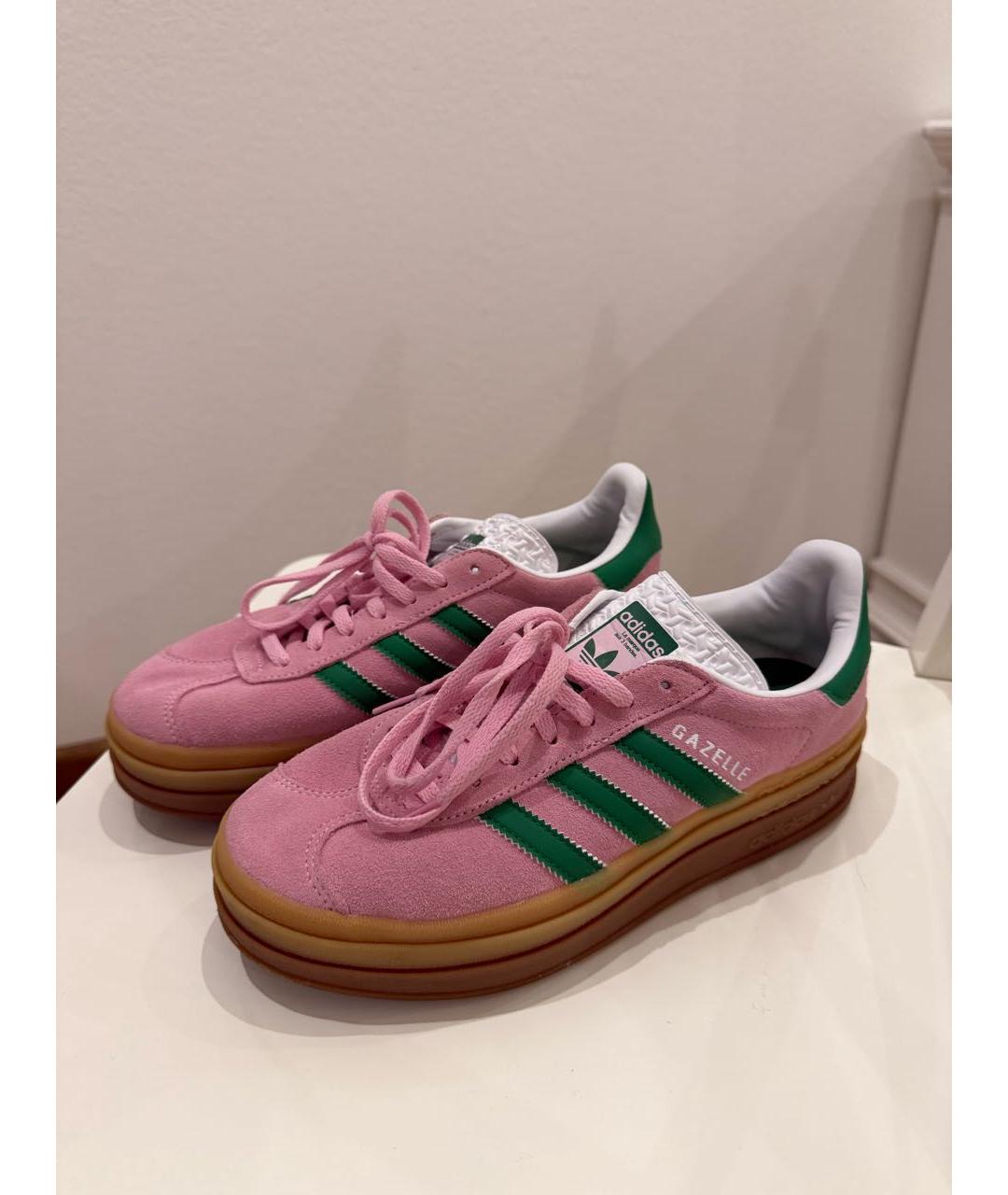 ADIDAS Розовые замшевые кеды, фото 7