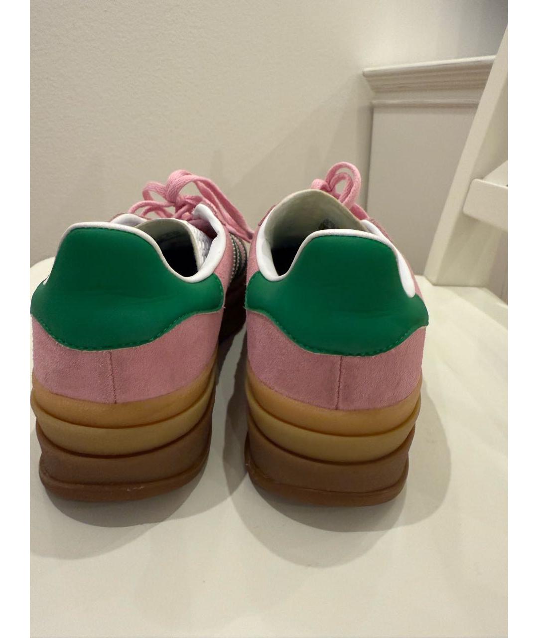 ADIDAS Розовые замшевые кеды, фото 4