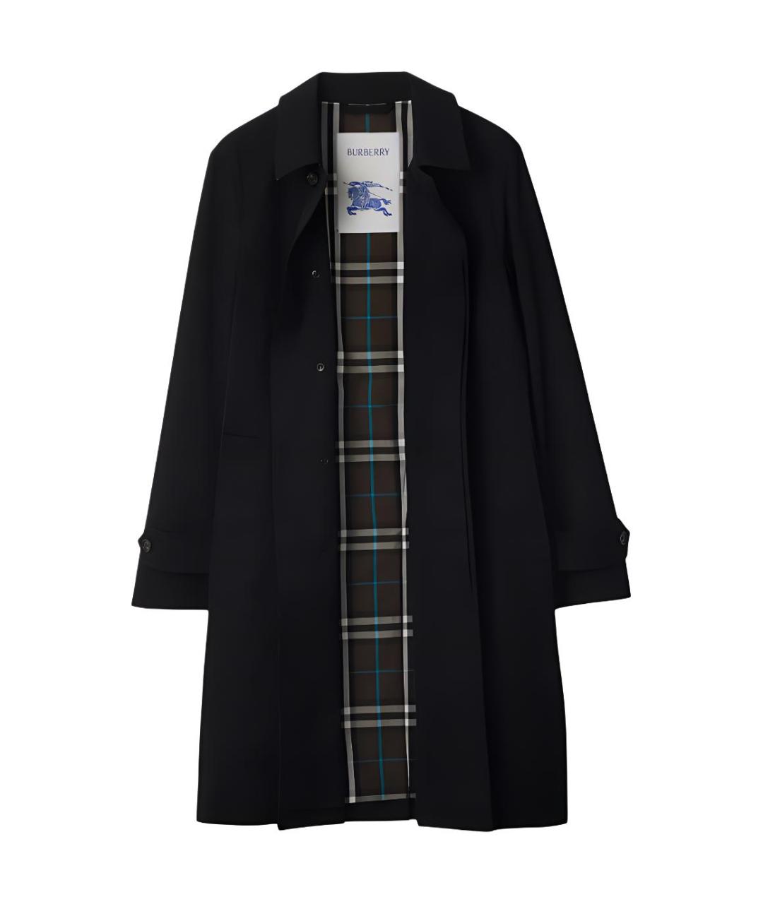 BURBERRY Черное пальто, фото 3