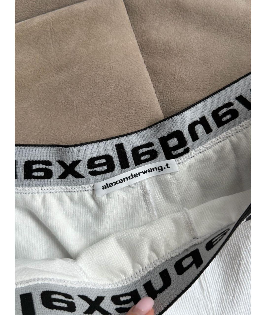 ALEXANDER WANG Белые велюровые шорты, фото 3