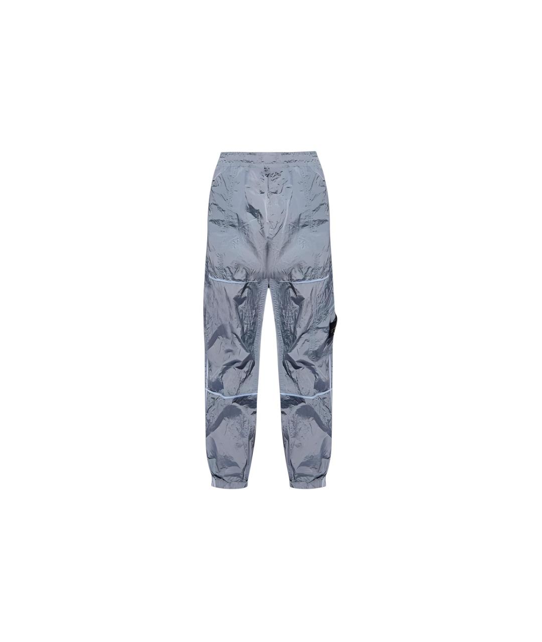 STONE ISLAND Серые повседневные брюки, фото 6